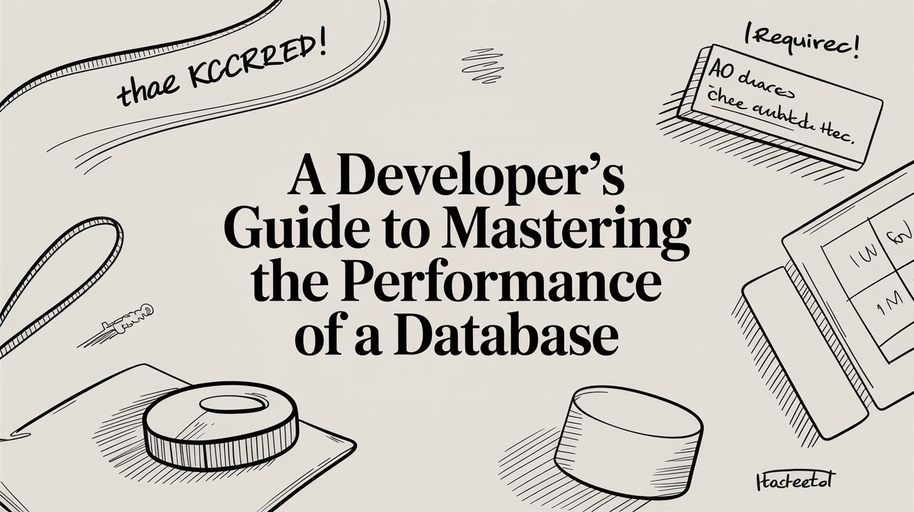 A Developer's Guide to Mastering the Performance of a Database