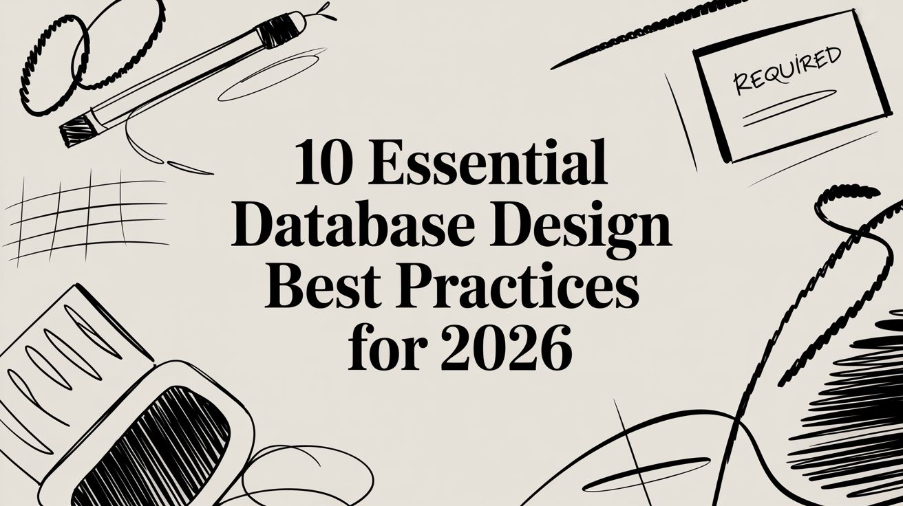 10 Essential Database Design Best Practices for 2026