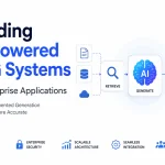 Architecture of an AI-powered RAG system for enterprise applications