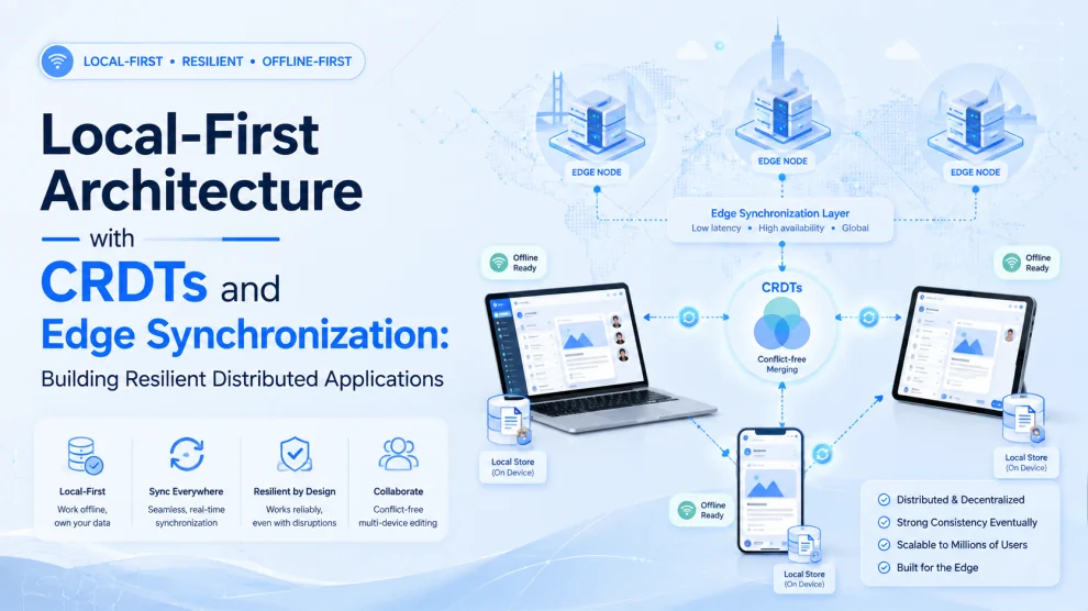 Local-First Architecture with CRDTs and Edge Synchronization: Building Resilient Distributed Applications