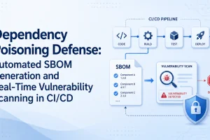 Dependency Poisoning Defense: Automated SBOM Generation and Real-Time Vulnerability Scanning in CI/CD