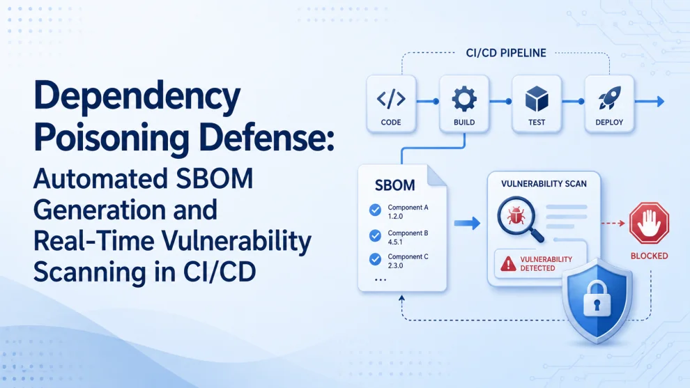 Dependency Poisoning Defense: Automated SBOM Generation and Real-Time Vulnerability Scanning in CI/CD