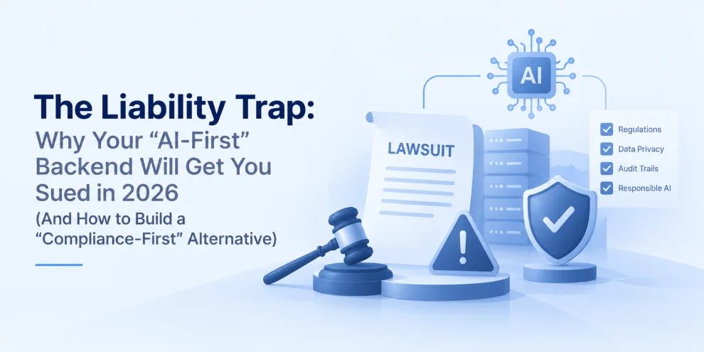 The Liability Trap: Why Your “AI-First” Backend Will Get You Sued in 2026 (And How to Build a “Compliance-First” Alternative)